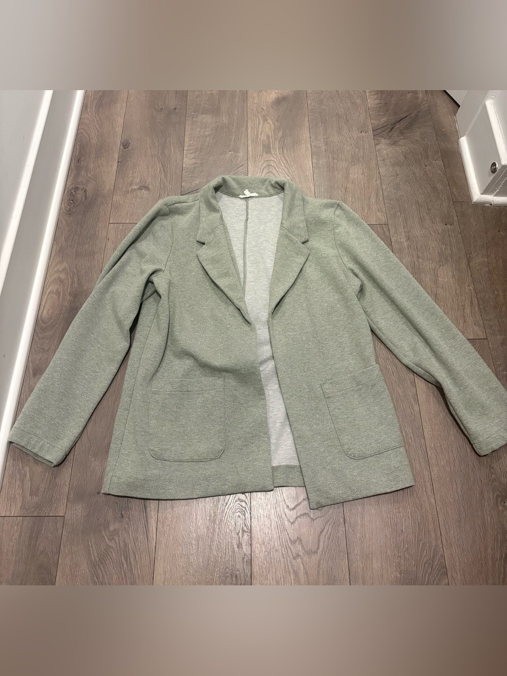 Maurices Sage Green Knit Blazer Jacket